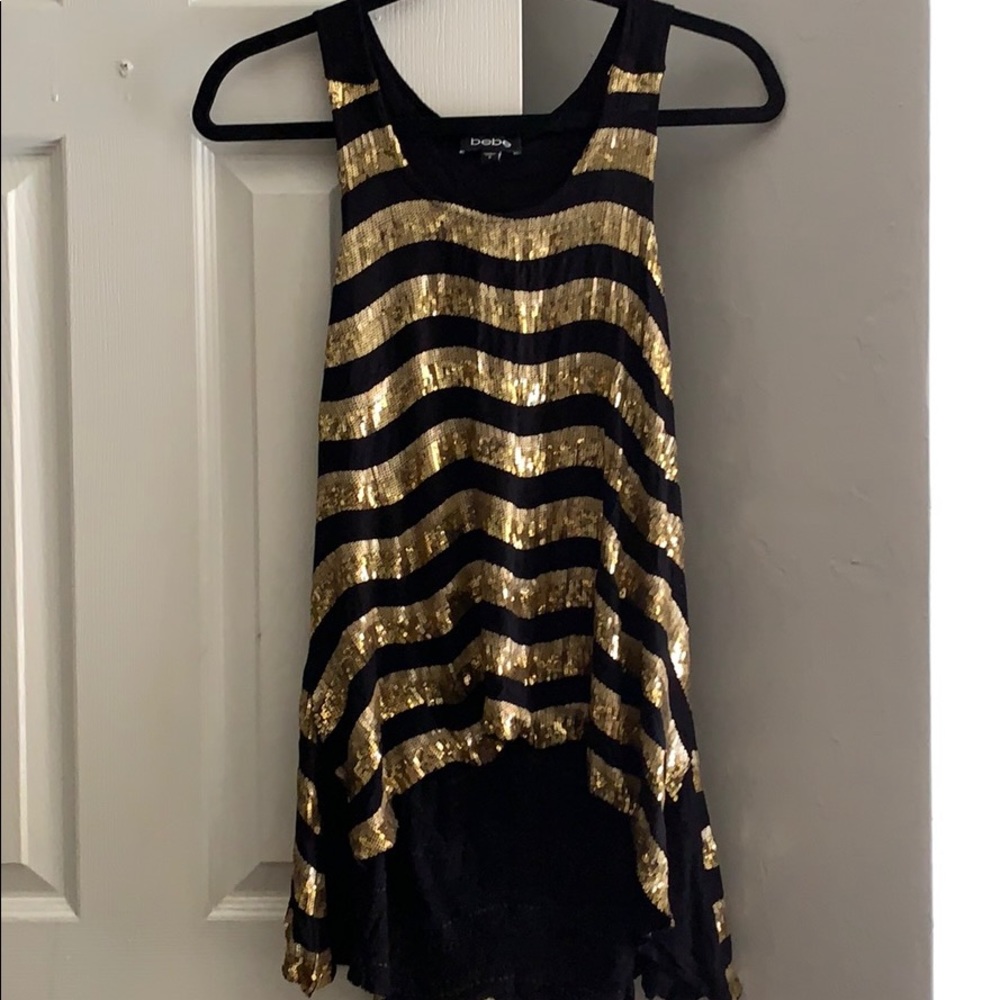 Bebe Sequin top
